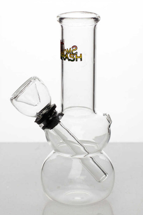 5" Clear glass water bong- - One Wholesale