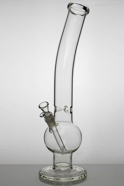 18" clear round base glass water bong Glass Bong ONE