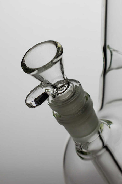 18" clear round base glass water bong- - One Wholesale