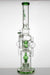 20" genie 3 chamber recycled water bong with barrel diffuser-Green - One Wholesale