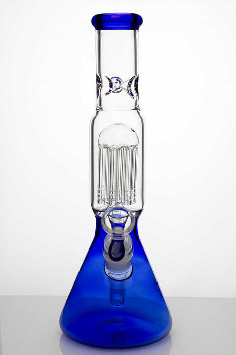 12" glass beaker bong with 6 arms percolator- - One Wholesale