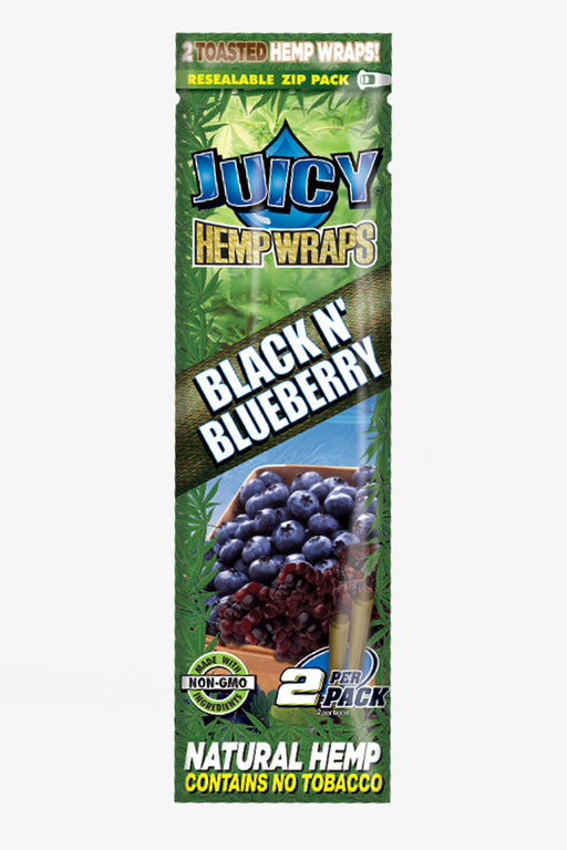 Juicy Jay's Hemp Wraps-Black and blueberry - One Wholesale
