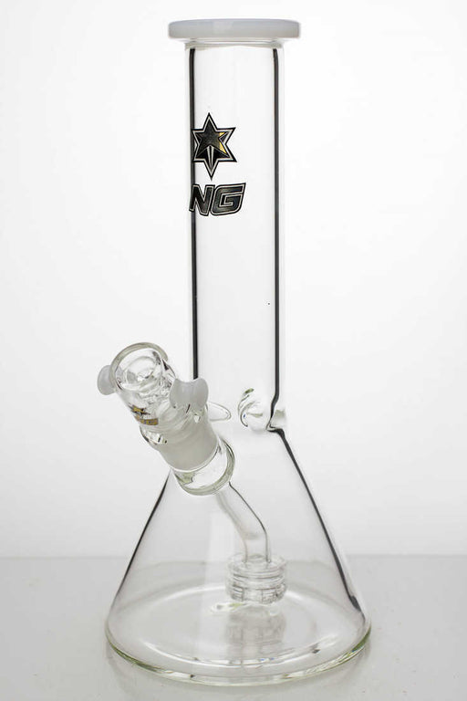 9" NG glass shower head diffuser water bongs Glass Bong ONE White