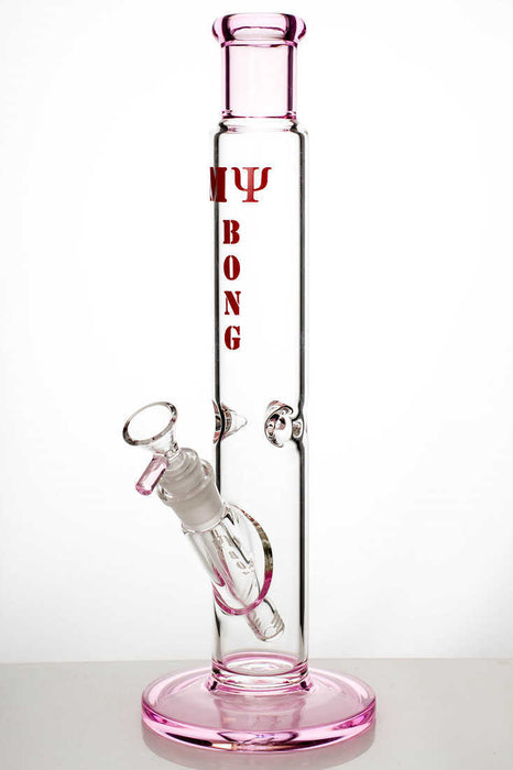 14" my bong tube glass water bong-Pink - One Wholesale