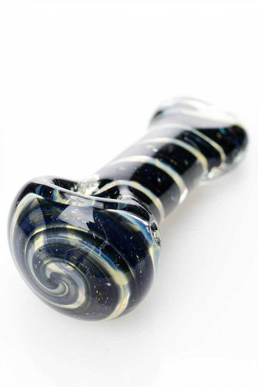 Heavy dichronic 2781 Glass Spoon Pipe Glass Hand Pipe ONE