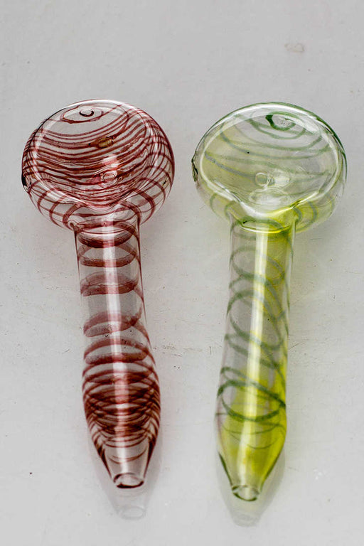 10 pieces Soft glass 2789 peanut hand pipe- - One Wholesale