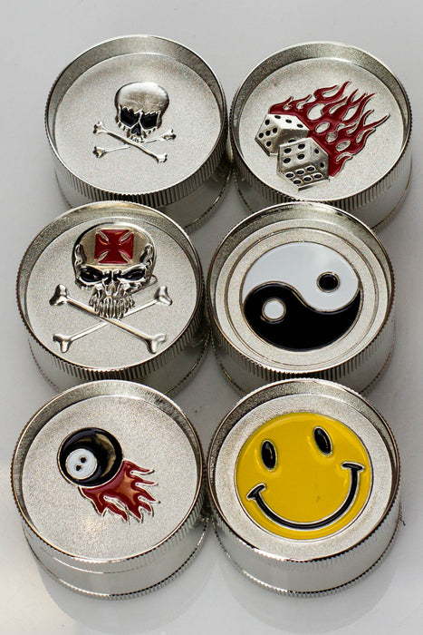 Designs 3 parts metal grinder (12 Ea) Display Pack ONE