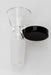 Glass bowl with round handle-Black - One Wholesale
