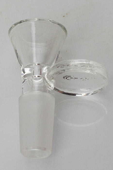 Glass bowl with round handle-Clear - One Wholesale
