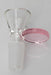 Glass bowl with round handle-Pink - One Wholesale