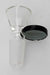 Glass bowl with round handle-T-black - One Wholesale