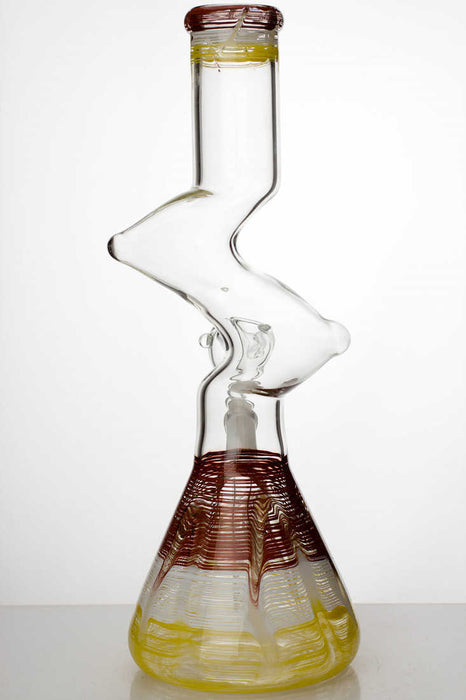 12" kink-zong glass water bong- - One Wholesale