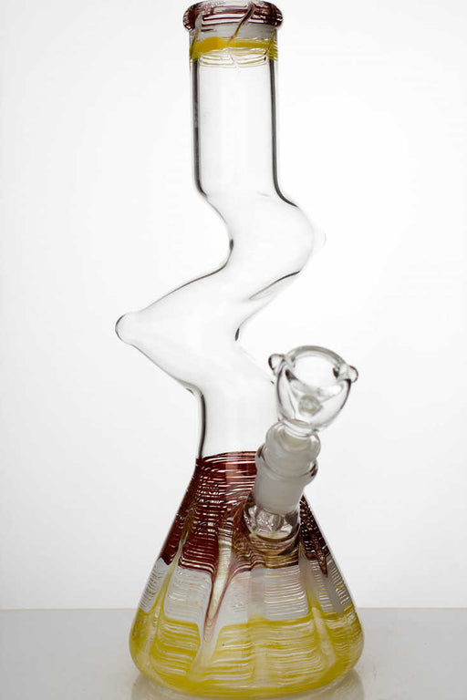 12" kink-zong glass water bong- - One Wholesale