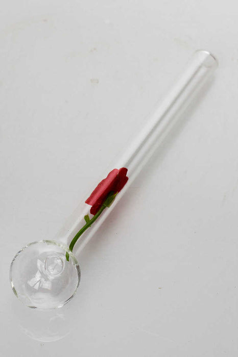 Happy valentine love rose Oil burner pipe- - One Wholesale