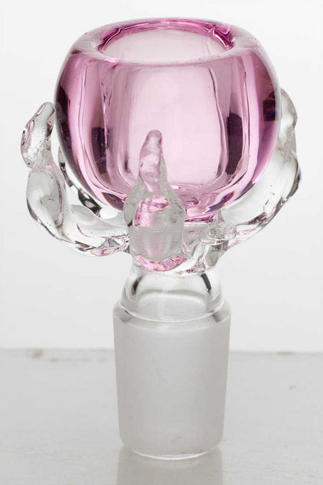 Talon shape glass bowl-Pink - One Wholesale