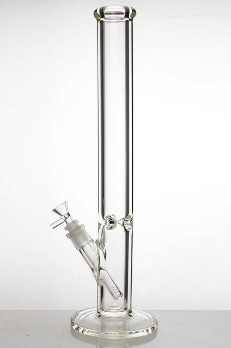 18" clear tube thick glass water bong- - One Wholesale