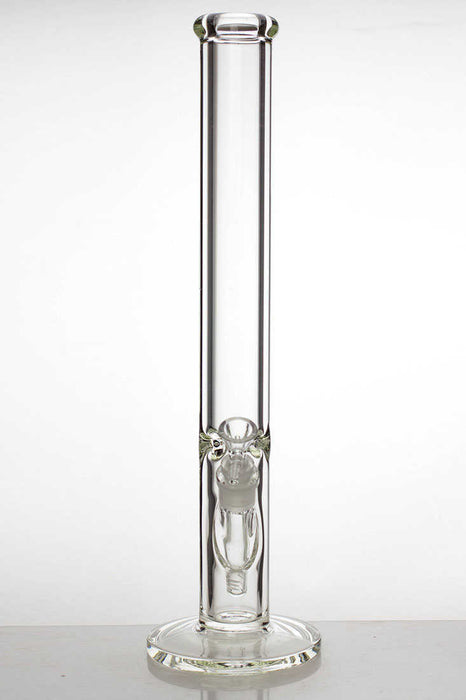 18" clear tube thick glass water bong- - One Wholesale