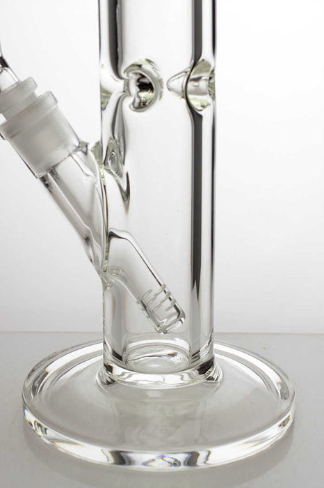 18" clear tube thick glass water bong- - One Wholesale