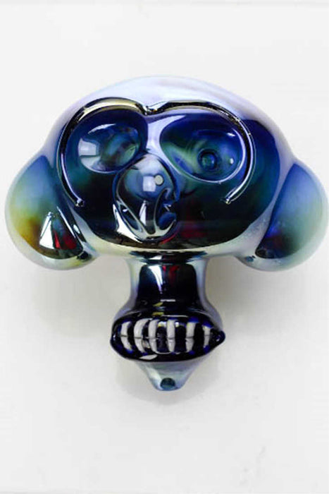 Metallic color Monkey glass pipe- - One Wholesale