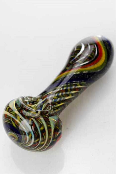 Heavy dichronic 2957 Glass Spoon Pipe- - One Wholesale