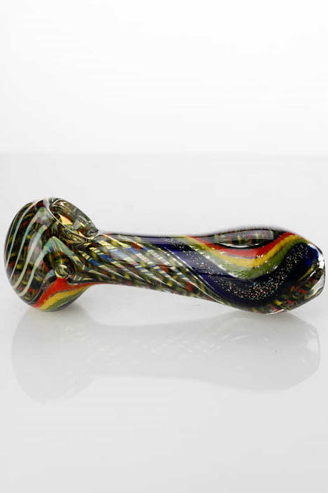 Heavy dichronic 2957 Glass Spoon Pipe- - One Wholesale