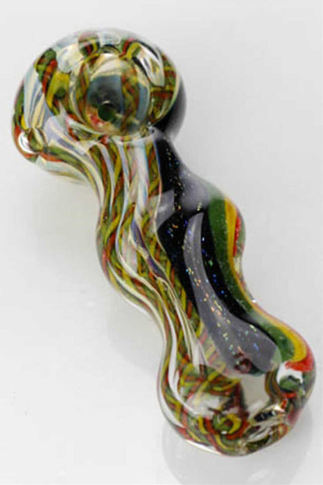 Heavy dichronic 2958 Glass Spoon Pipe- - One Wholesale