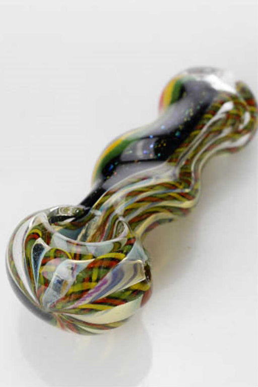 Heavy dichronic 2958 Glass Spoon Pipe Glass Pipe ONE