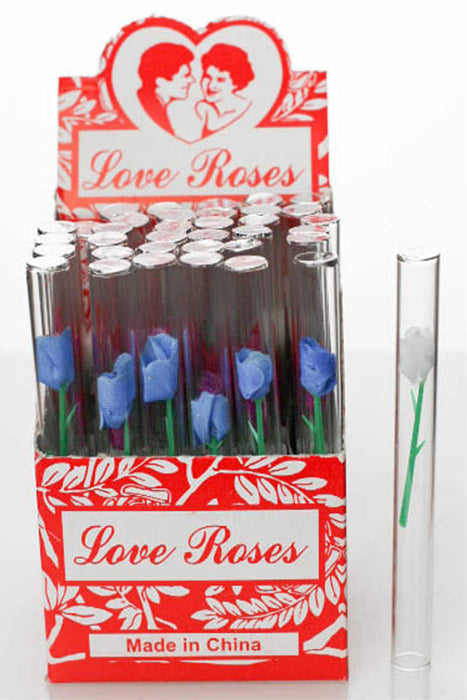 Love Rose Glass Tubes- - One Wholesale