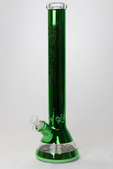 18" SPARK 7 mm metallic classic beaker bong-Green - One Wholesale