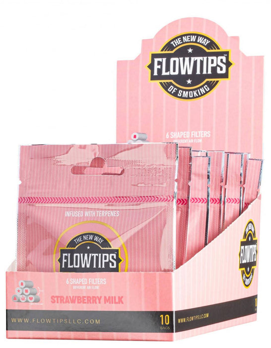 Flowtips Terpene Filter Tips - 25 ct. Bag - 10 ct. Display Filter Tip Flow-Tips