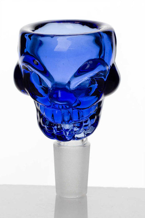 Skull shape glass large bowl-Blue - One Wholesale