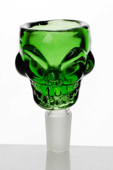 Skull shape glass large bowl-Green - One Wholesale