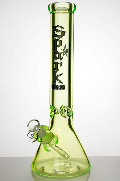 14 inches spark 9 mm classic beaker bong-Green-3027 - One Wholesale