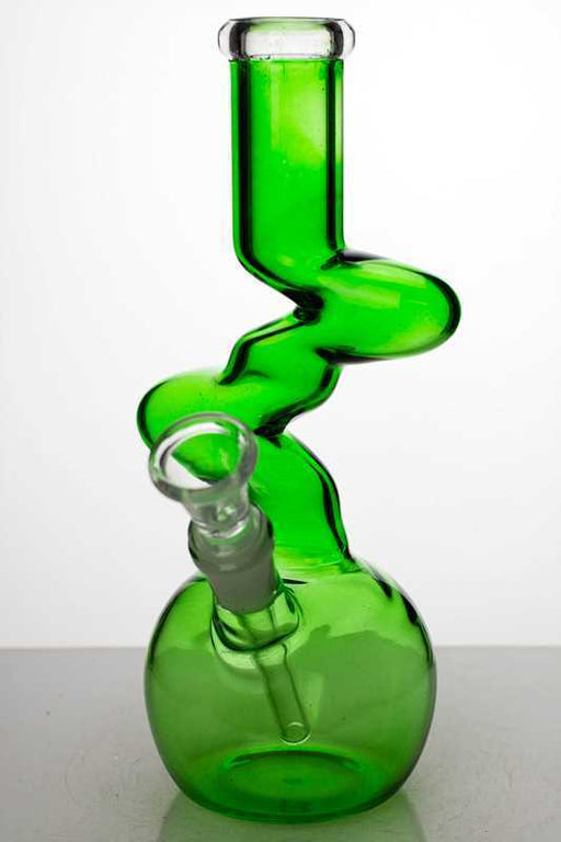 8 in. Zig-zag water pipe Bongs ONE Green