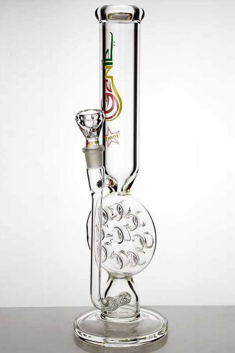 16" 9 holes siwss and inline diffuser glass water bong- - One Wholesale