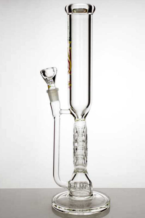 16" 9 holes siwss and inline diffuser glass water bong- - One Wholesale