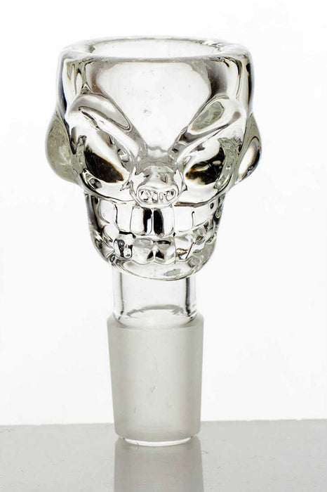 Skull shape glass large bowl-Clear - One Wholesale