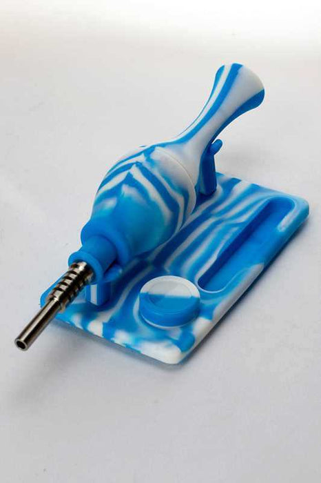 Silicone nectar collector kits-Blue-3073 - One Wholesale