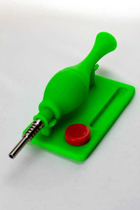 Silicone nectar collector kits-Green-3075 - One Wholesale
