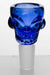 Skull shape glass large bowl-Blue - One Wholesale