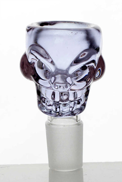 Skull shape glass large bowl-Purple - One Wholesale