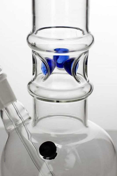 10 inches round base glass water pipe with carb hole- - One Wholesale