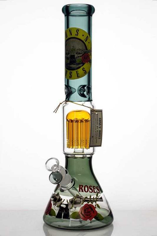 16" Gun N Roses 8 arms percolator water bong Glass Bong ONE