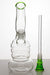 8" glass water bong with 3 pinched ice catcher- - One Wholesale