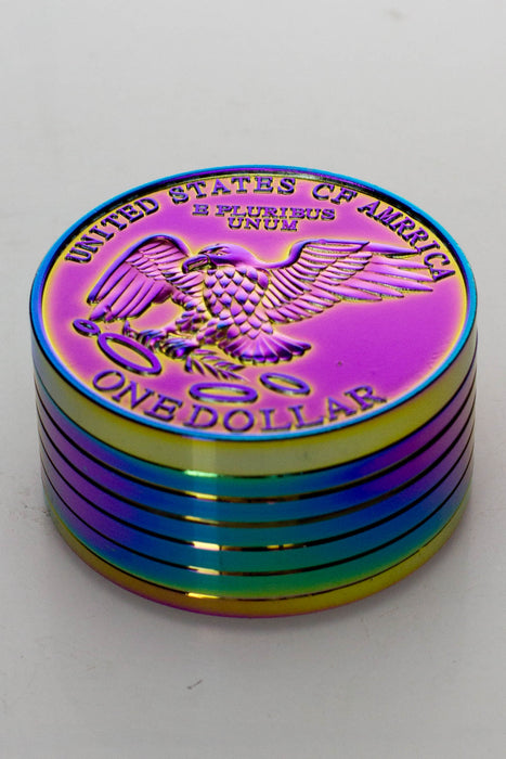 US One dollar coin shape metal grinder- - One Wholesale