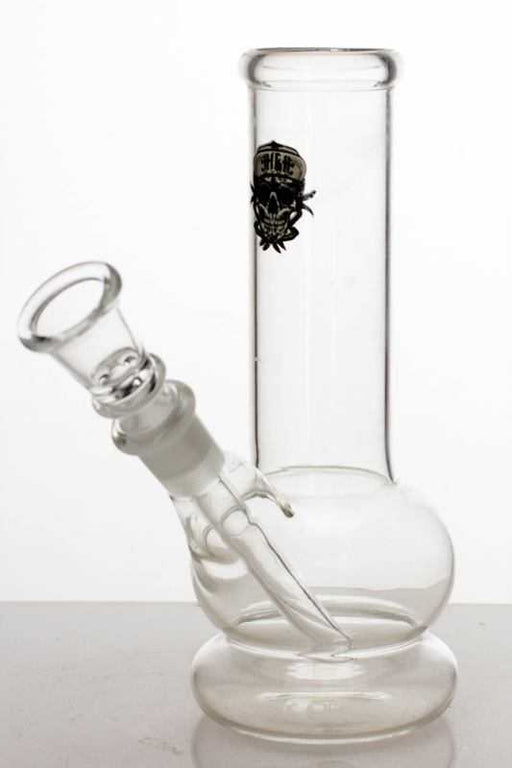 6" Clear glass water bong-6 inches - One Wholesale