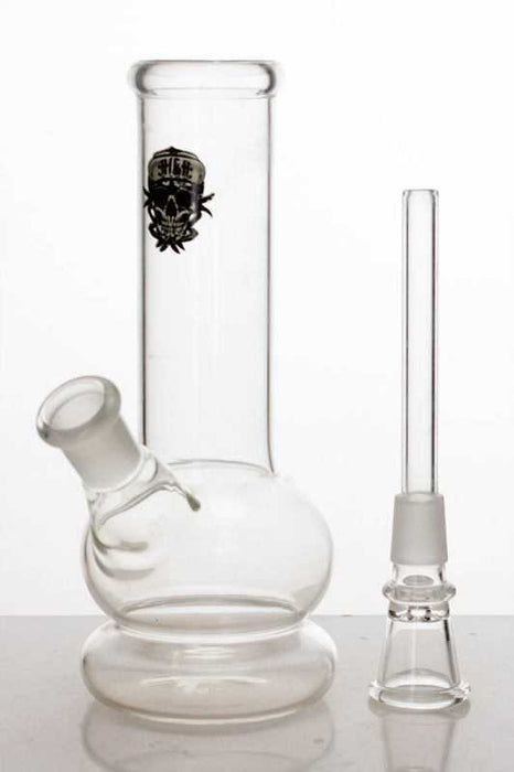 6" Clear glass water bong- - One Wholesale