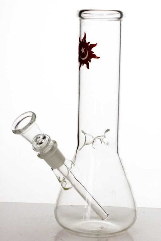 Clear glass beaker water bong Glass Bong ONE 8 inches-3191