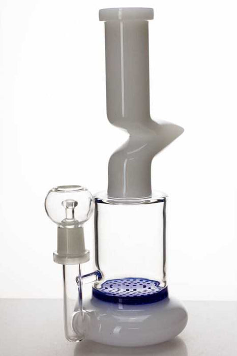 8" 2-in-1 honeycomb flat diffused bubbler-White - One Wholesale