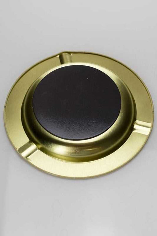 Raw metal ashtray with magnet backing- - One Wholesale